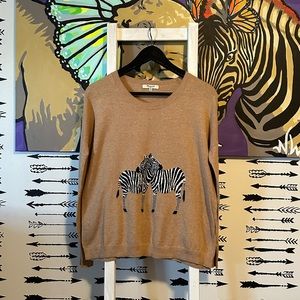 Madewell Zebra Cotton Sweater